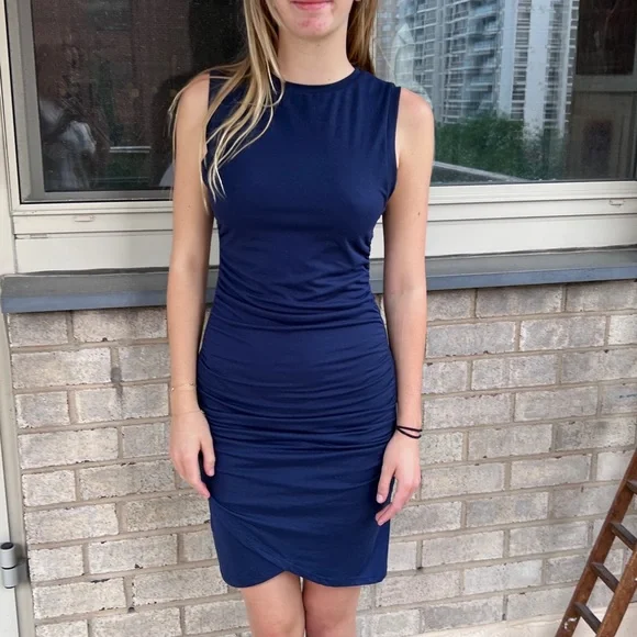 Vintage Navy Blue Dress | Color: Blue | Size: M | Limbaday's Closet